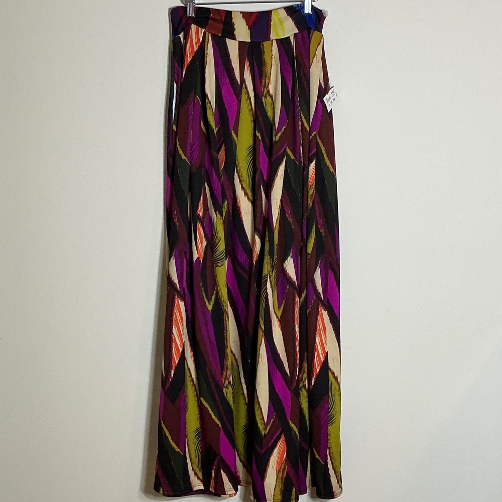 Encore Jeans Multicolor Abstract Maxi Skirt
